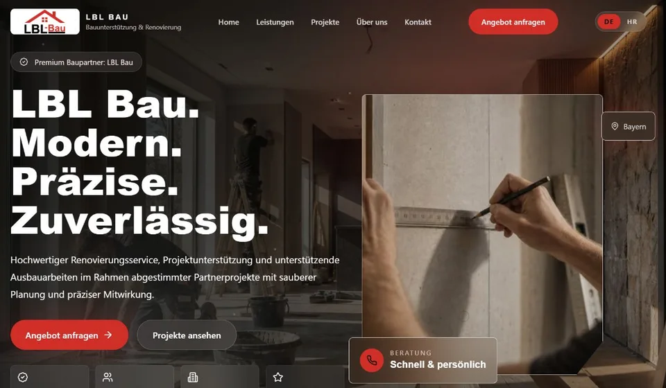 Website-Vorschau: LBL Bau